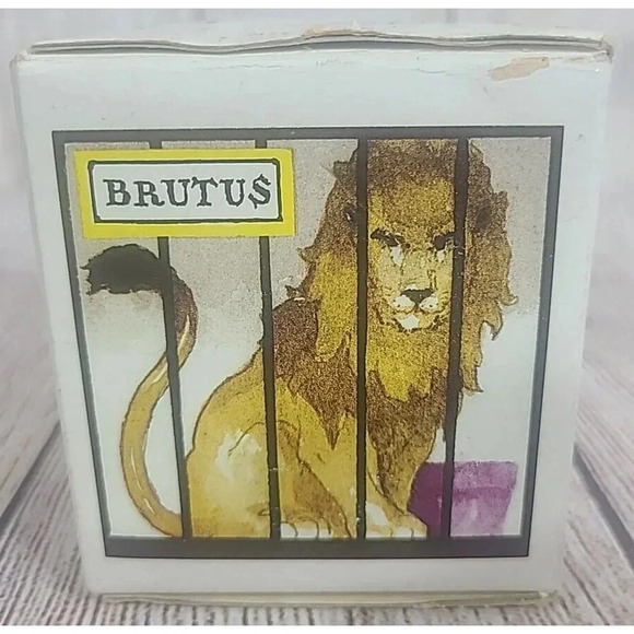 Villeroy & Boch Le Cirque Ceramic Moneybox Piggy Bank 3" Cube Key New Old Stock - Picture 4 of 14